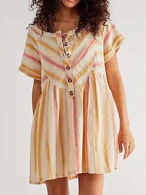 NWT Free People Striped Mini Dress
